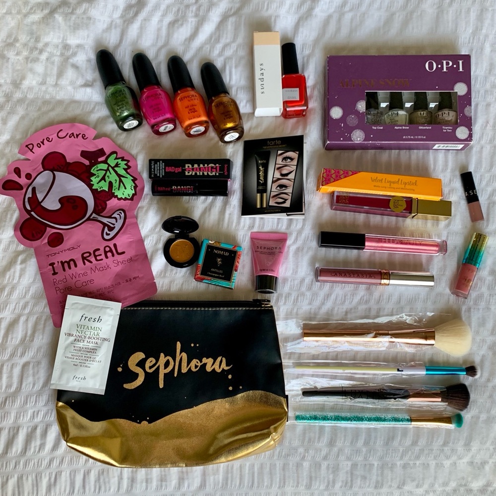 Sephora luxury makeup and cosmetics haul
